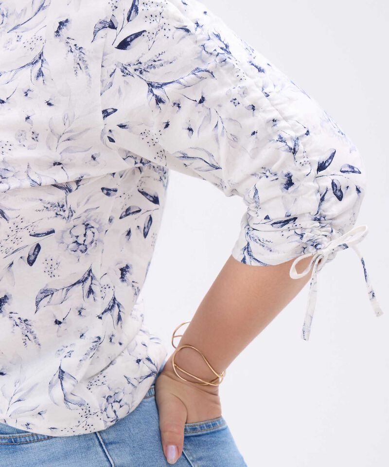 Camiseta Manga ¾ Estampada