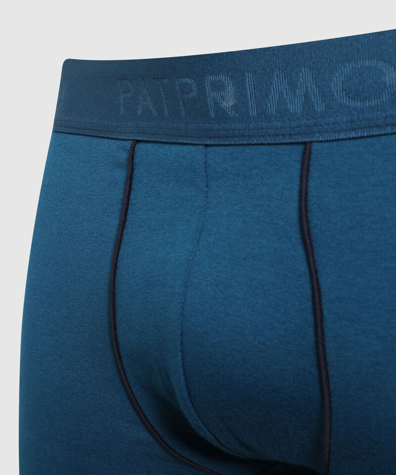 Pantaloncillo Pack X3 Bóxer Medio Algodón Unicolor Con Vena De Soporte Contrastada.