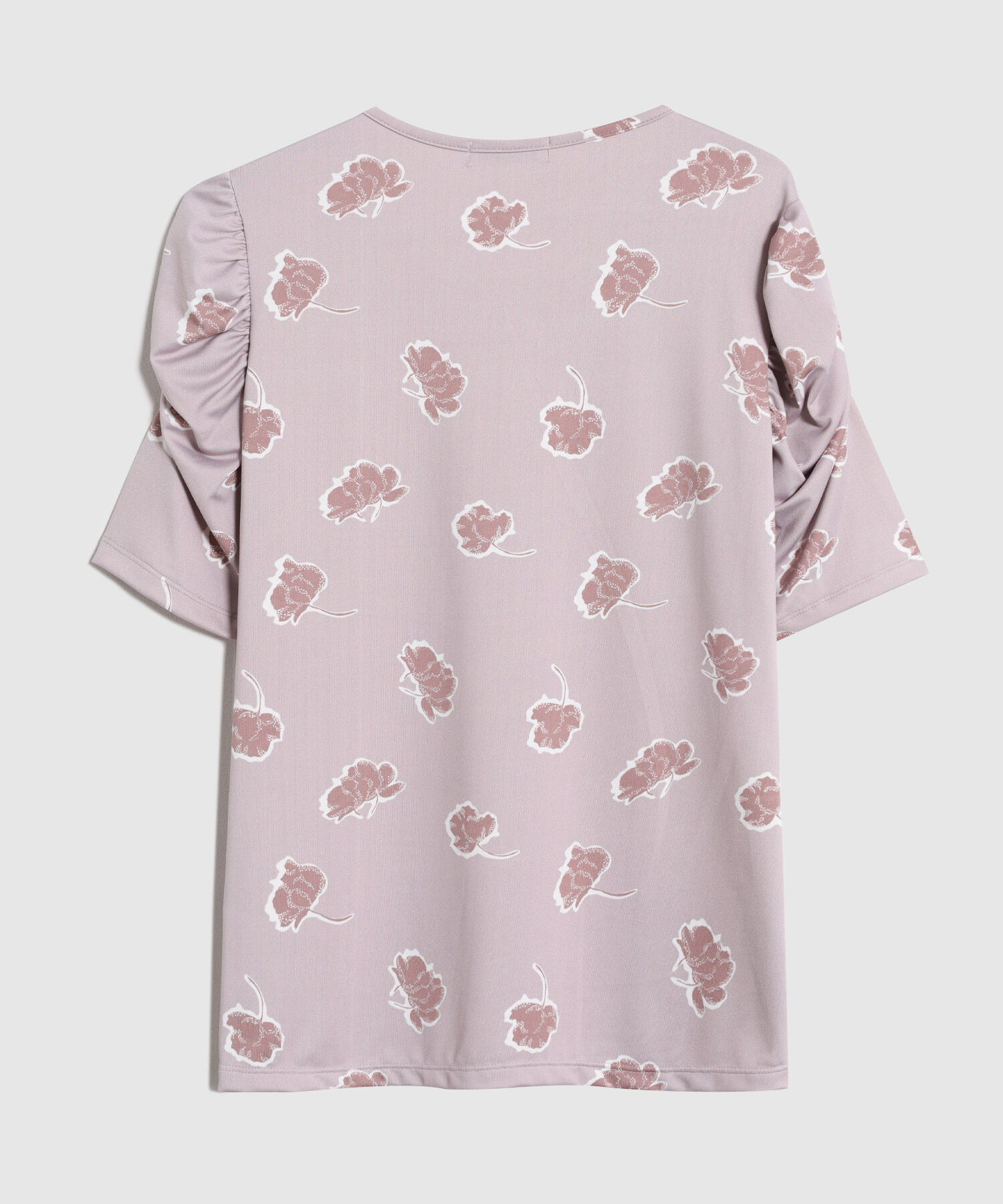 Camiseta Estampada con Fruncido