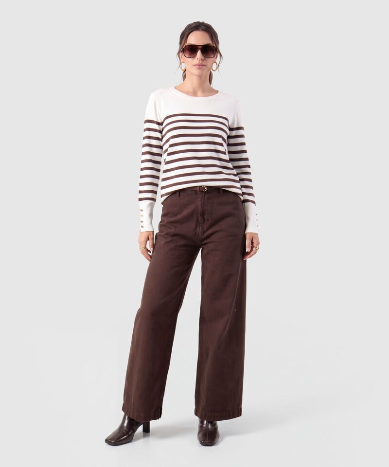 Saco Tejido Botones Pu&ntilde;o Para Mujer