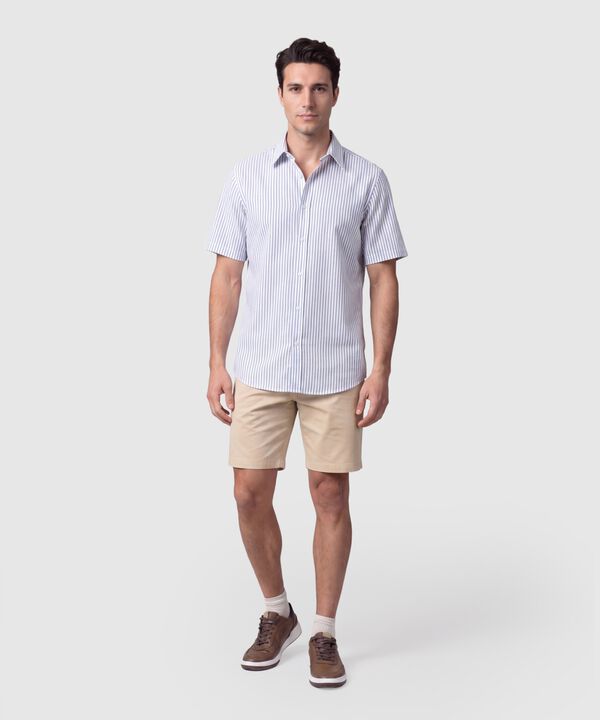 Camisa Manga Corta Casual Para Hombre