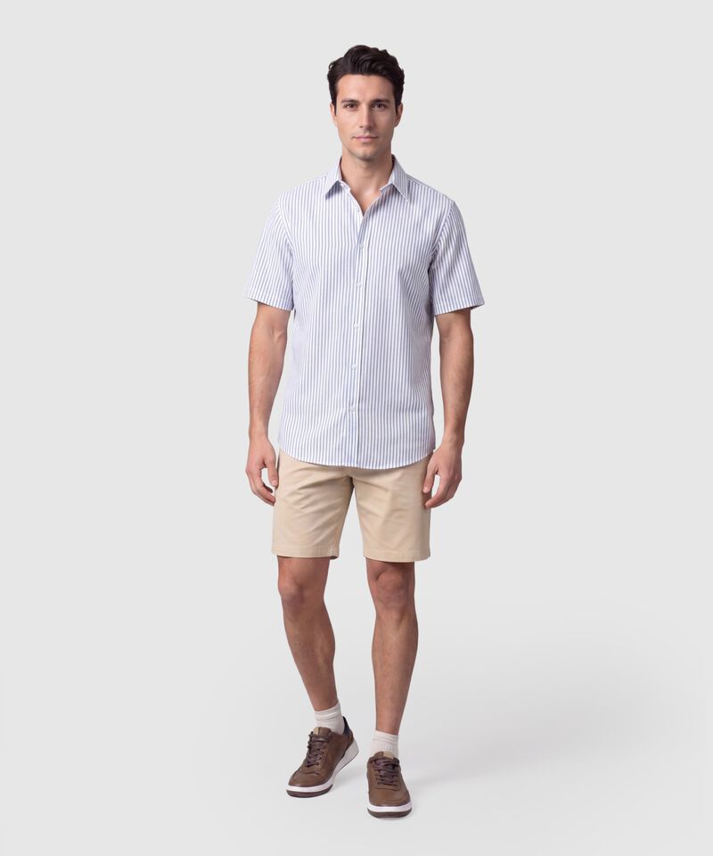 Camisa Manga Corta Casual Para Hombre
