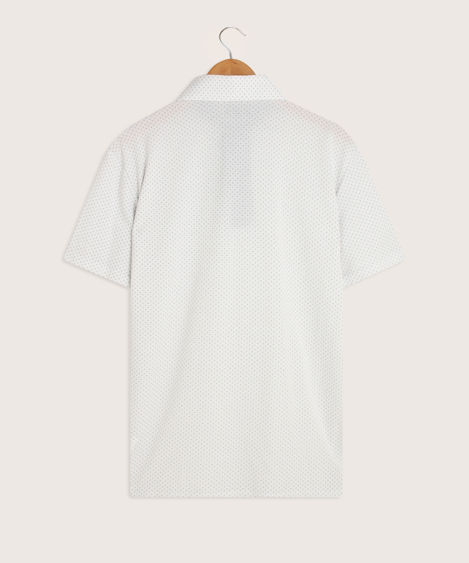 Polo Estampada Cuello Duro