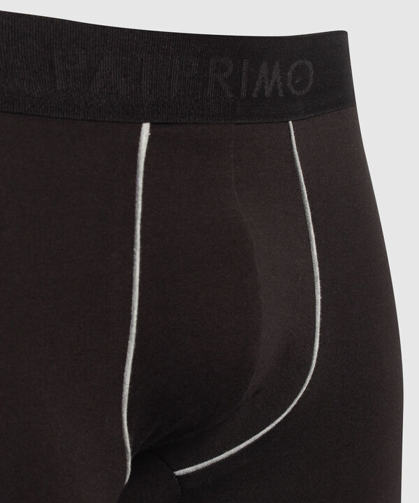 Pantaloncillo Pack X3 Bóxer Medio Algodón Unicolor Con Vena De Soporte Contrastada.