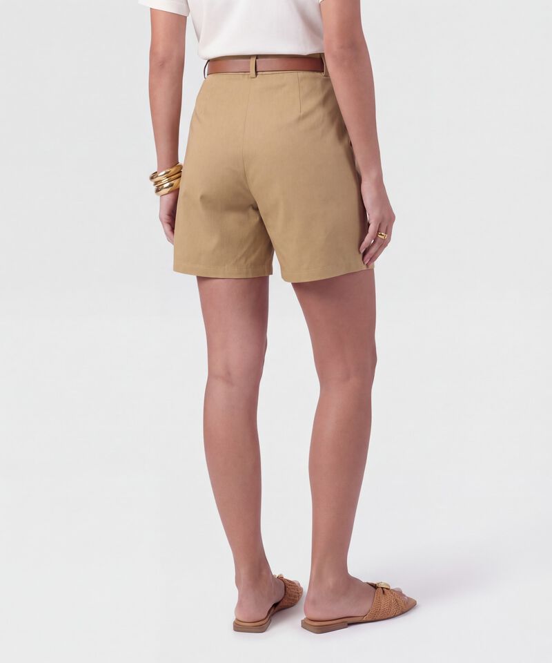 Bermuda De Silueta Recta Para Mujer