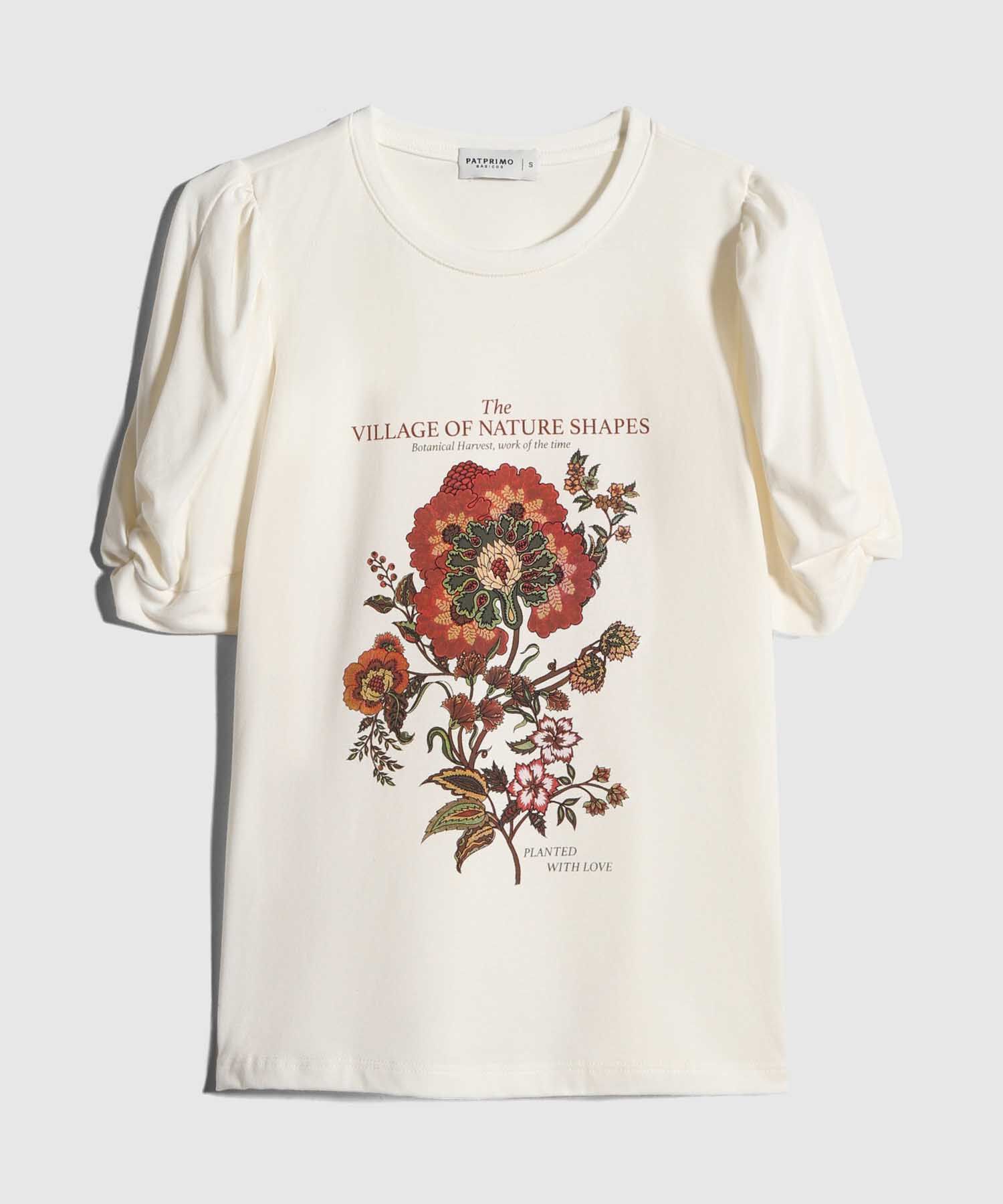 Camiseta Estampada con Ruche