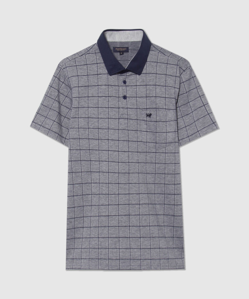 Polo Cuello Duro a Cuadros