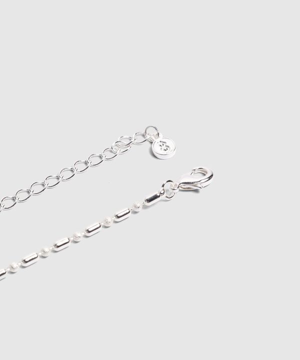 Collar De Cadena Delgada Con Dije Lineal Mujer