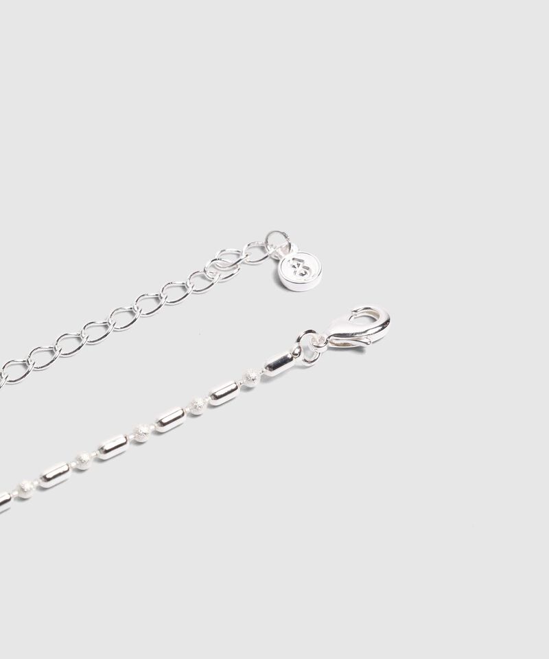 Collar De Cadena Delgada Con Dije Lineal Mujer