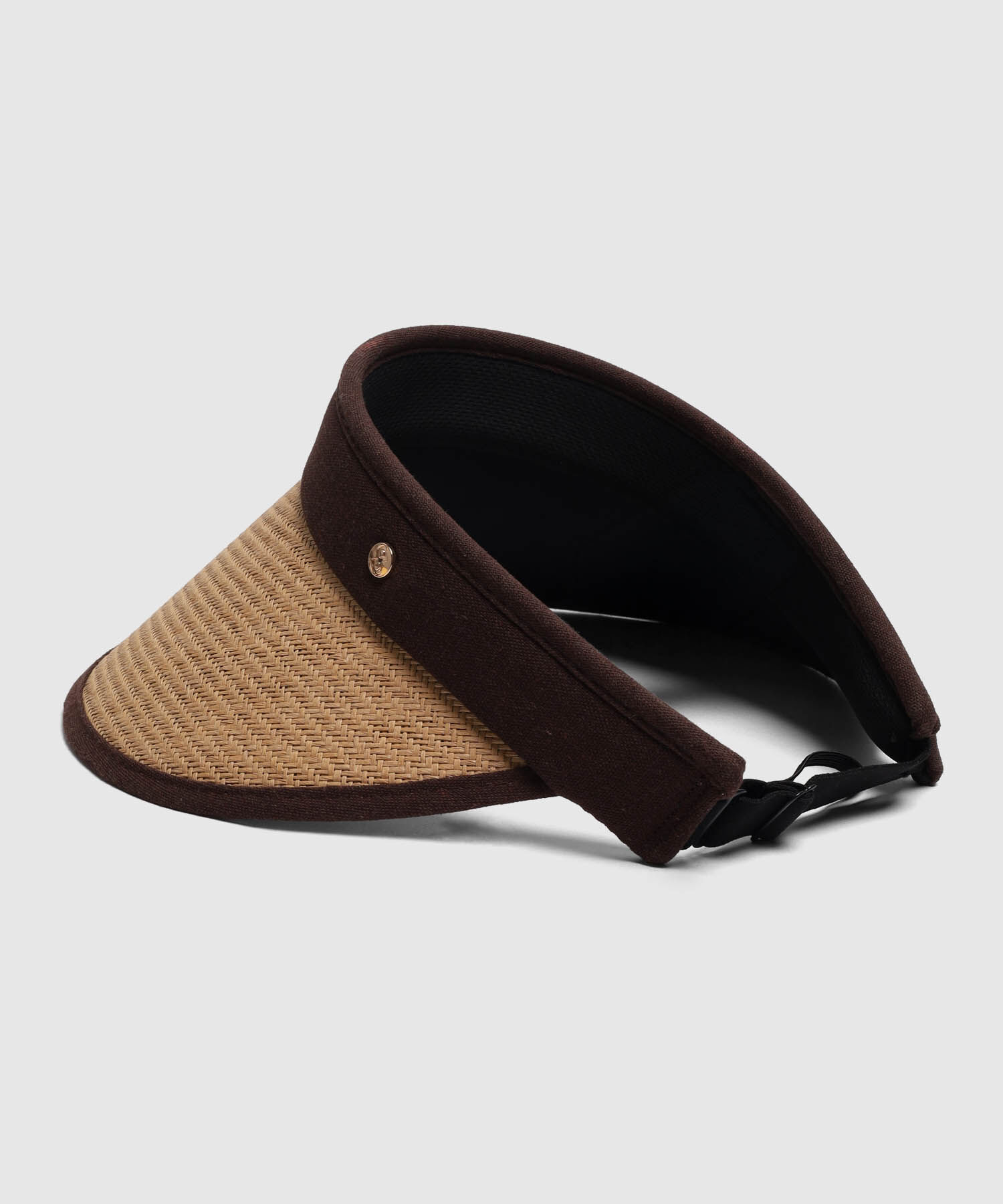 Visera Tejida con Borde en Contraste Mujer