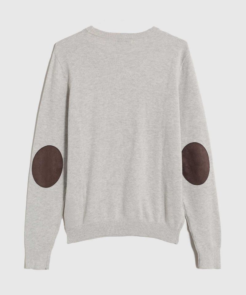 Buzo de Tejido con Textura y Cuello Redondo Para Hombre