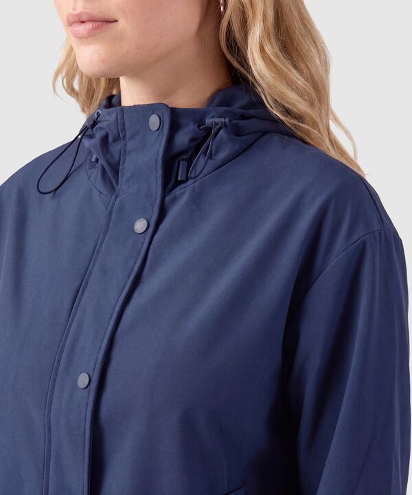 Chaqueta Cortavientos Con Capucha Para Mujer