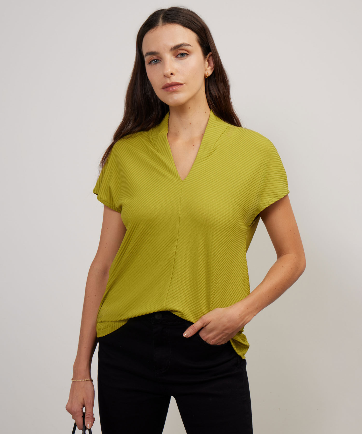 Camiseta Manga Corta Escote En V