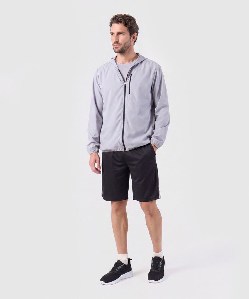 Chaqueta Rompevientos con Capucha Para Hombre