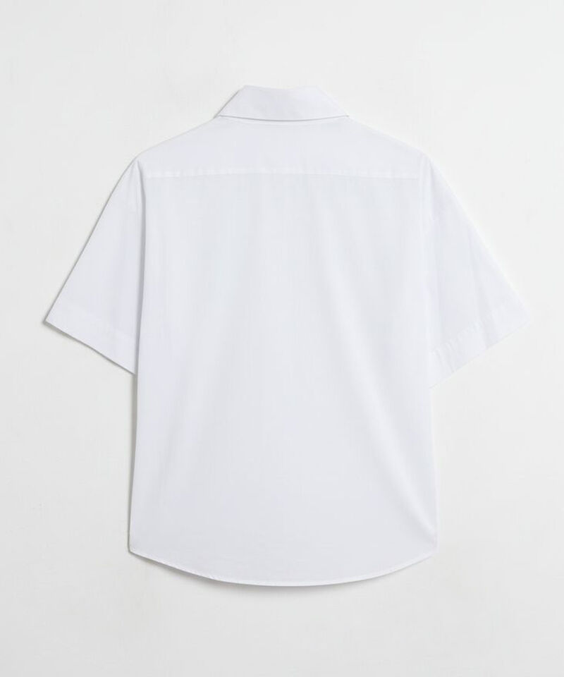 Camisa Mujer Manga Corta Cuello Con Pedrería