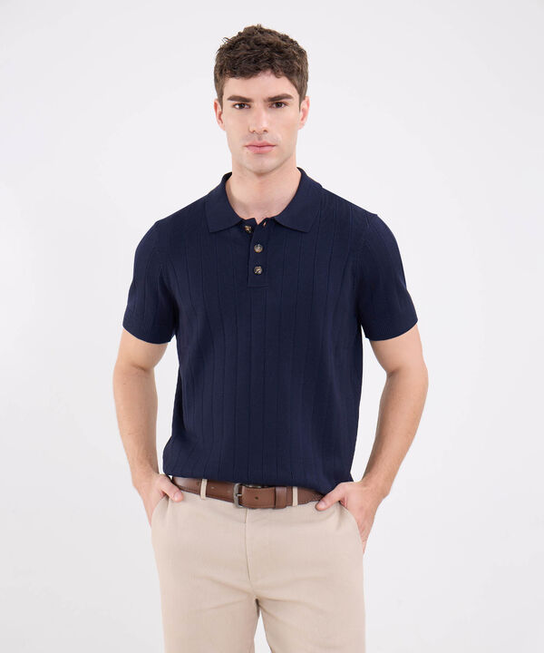 Polo Unicolor Tejida image number null