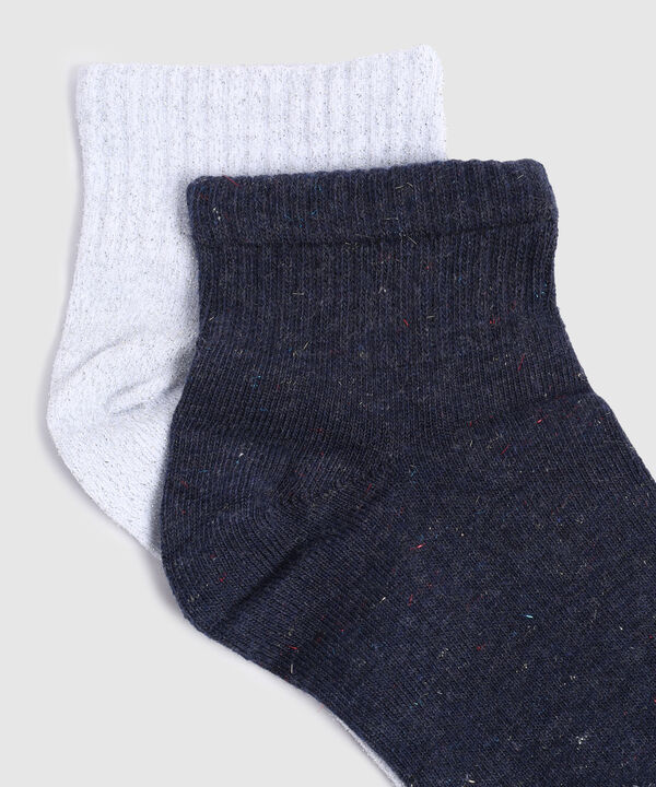 Medias Tobilleras de Tejido Básico Para Mujer image number null