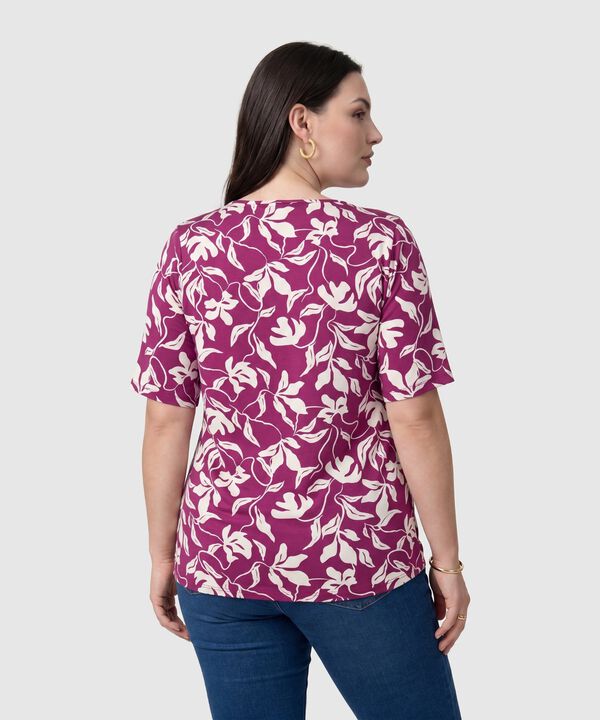 Camiseta mujer manga 3/4 estampada