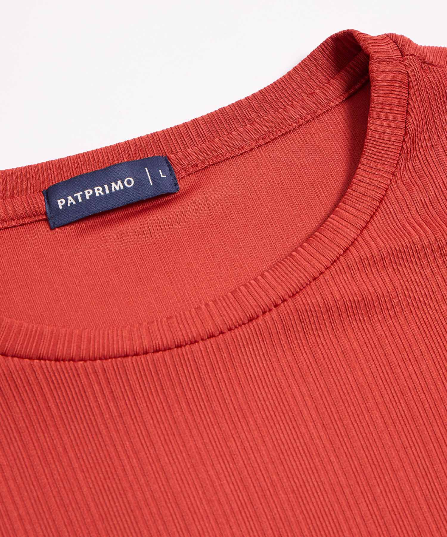 Camiseta Mujer Mangas Volantes Acanalada Elegante