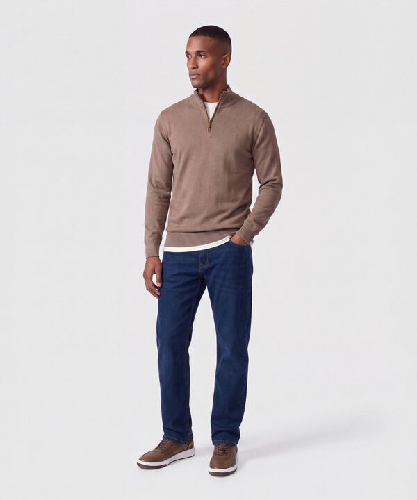 Jeans Cl&aacute;sico de Corte Recto Para Hombre