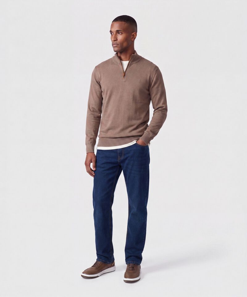 Jeans Cl&aacute;sico de Corte Recto Para Hombre