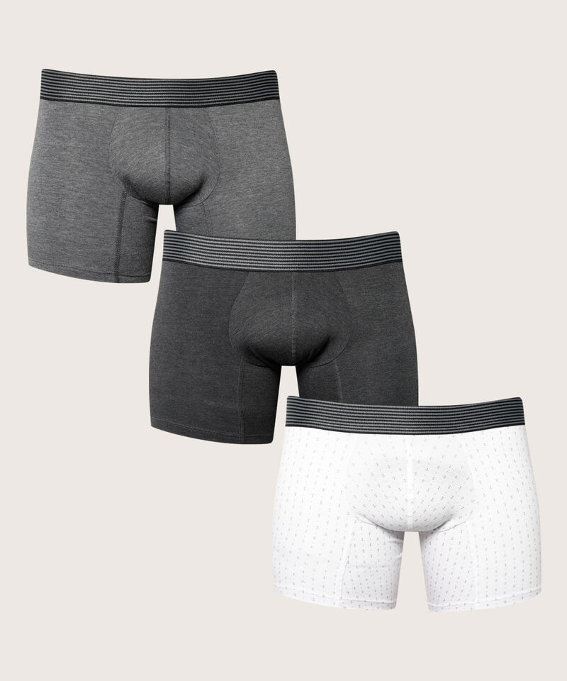 Boxer Pack X3 Medio Unicolor