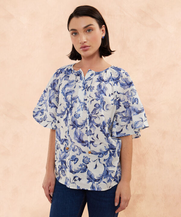 Blusa Estampada Manga Ranglan image number null