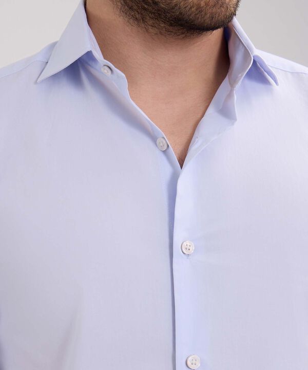 Camisa Manga Corta Unicolor Sin Bolsillo image number null
