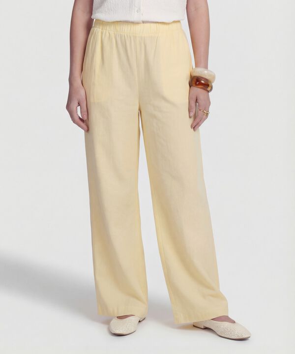 Pantal&oacute;n Fluido con Cintura El&aacute;stica para Mujer