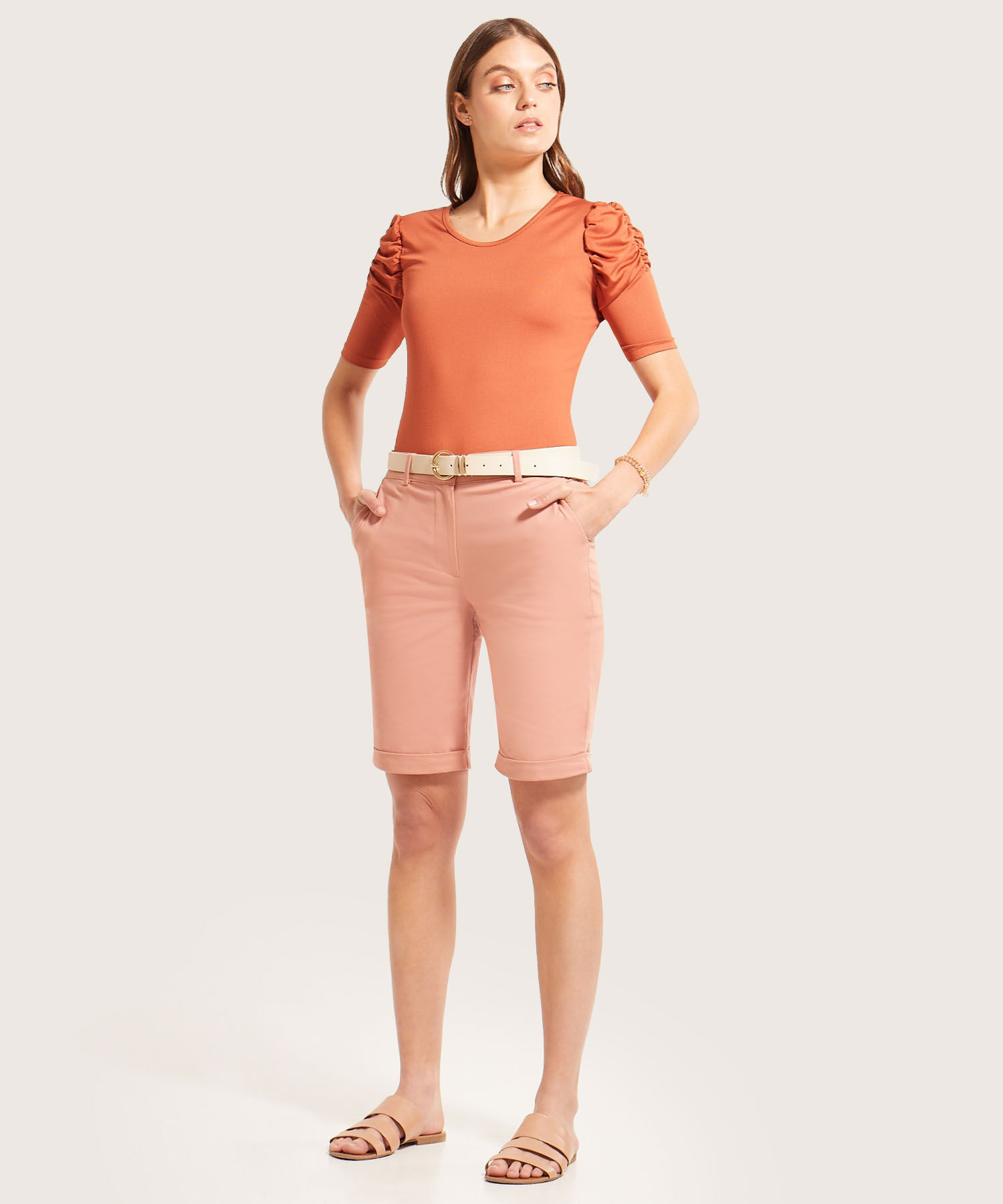 Bermuda Larga Unicolor