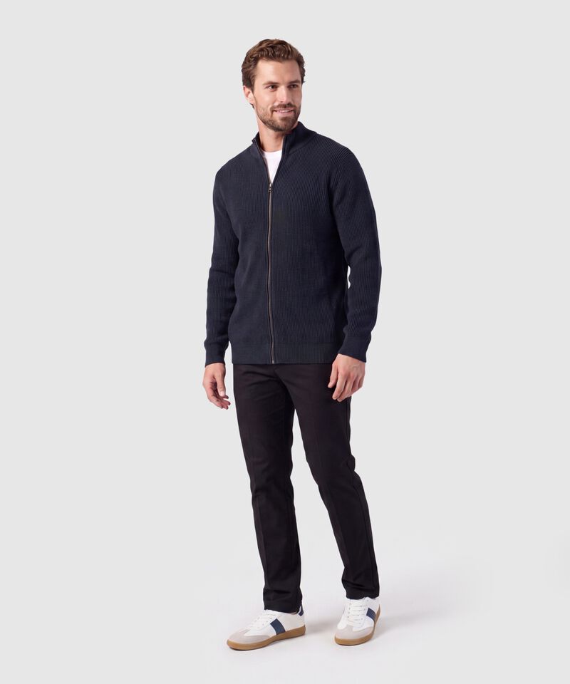 Buzo Cardigan Tejido Con Cierre Para Hombre