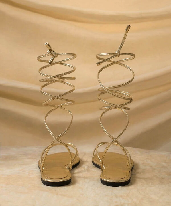 Sandalias De Amarre Tipo Romano Para Mujer