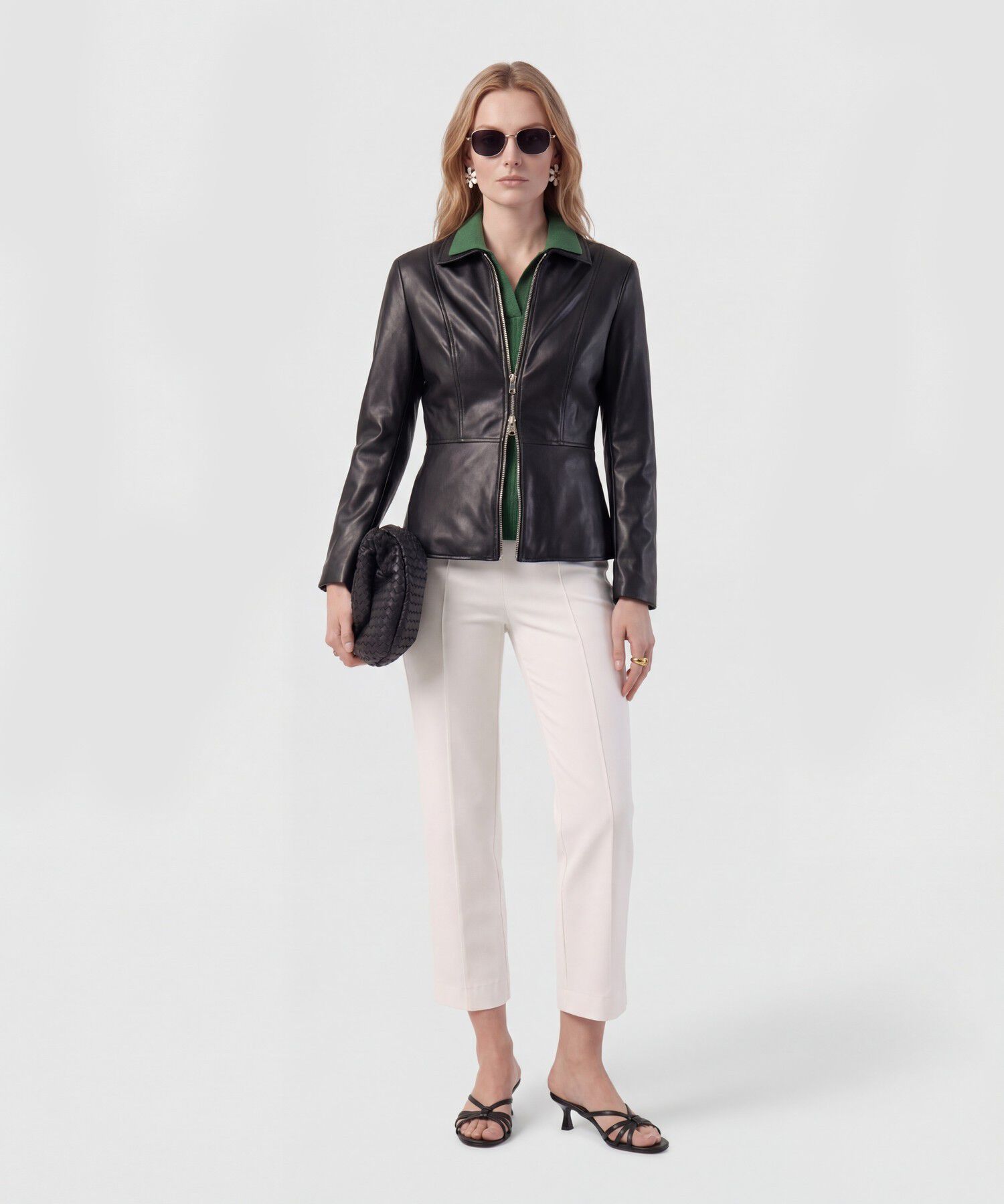 Polo Punto Calado Manga Corta Para Mujer