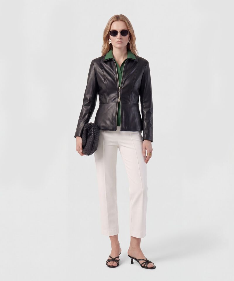 Polo Punto Calado Manga Corta Para Mujer