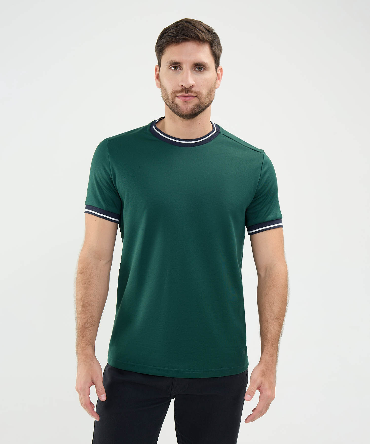Camiseta Cuello Tejido