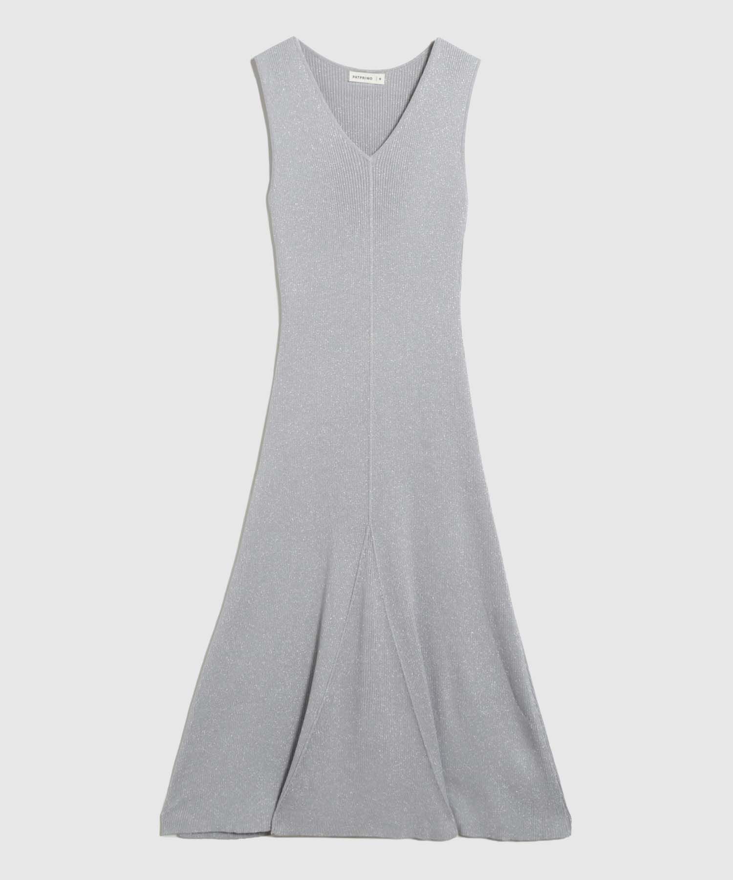 Vestido Escote V Tejido Para Mujer
