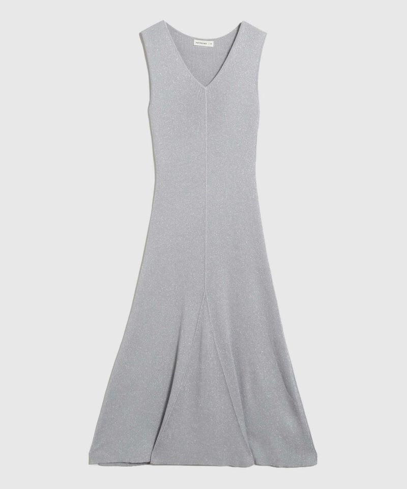 Vestido Escote V Tejido Para Mujer