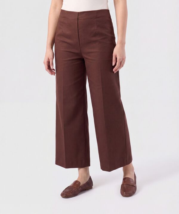Pantal&oacute;n Culotte con Pretina Lisa Para Mujer