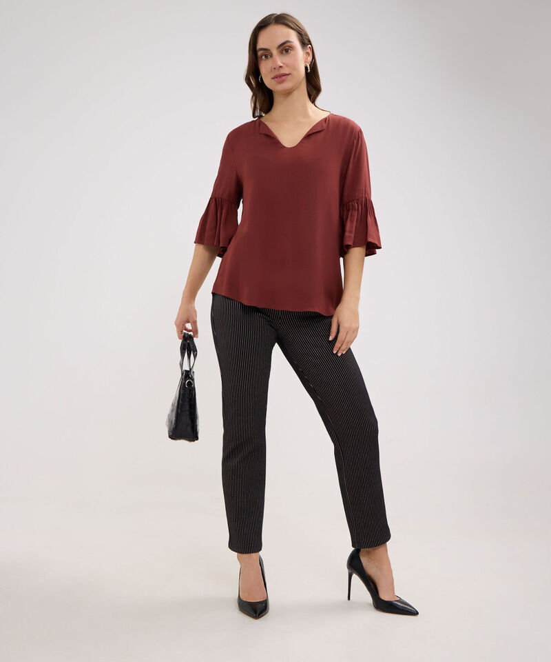 Blusa Escote de Herradura