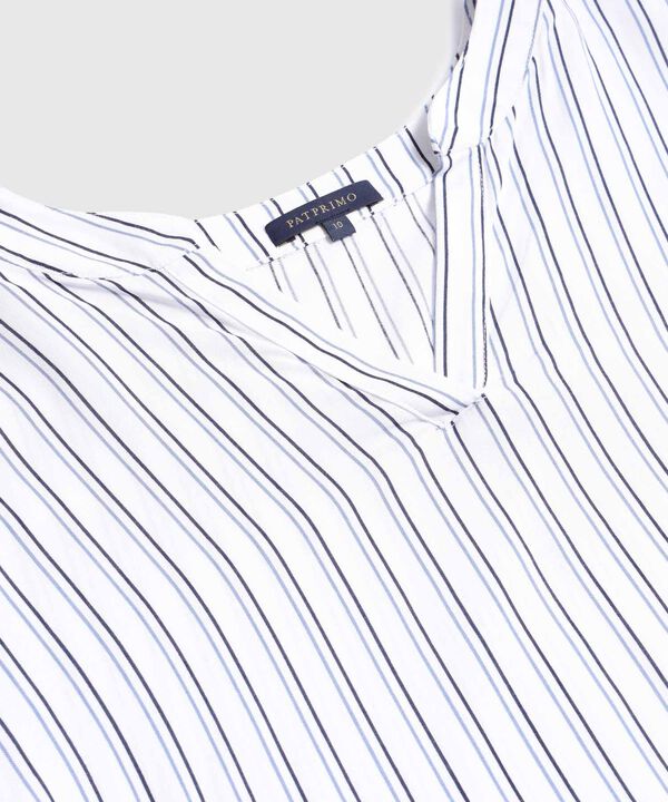 Vestido Estampado A Rayas