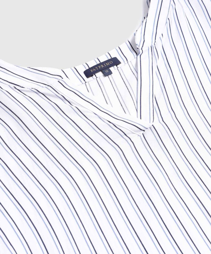 Vestido Estampado A Rayas