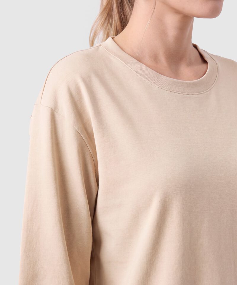 Camiseta Manga 3/4 Unicolor Para Mujer