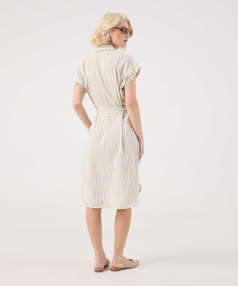 Vestido Camisero A Rayas