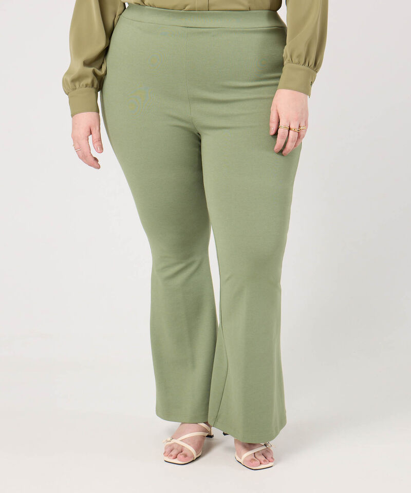 Leggings Flare Tiro Alto Para Mujer Curvy
