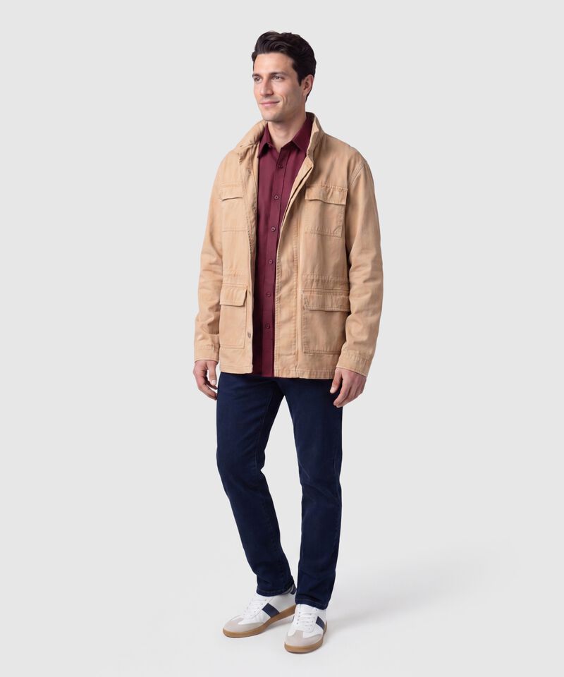 Camisa Manga Corta Unicolor Para Hombre