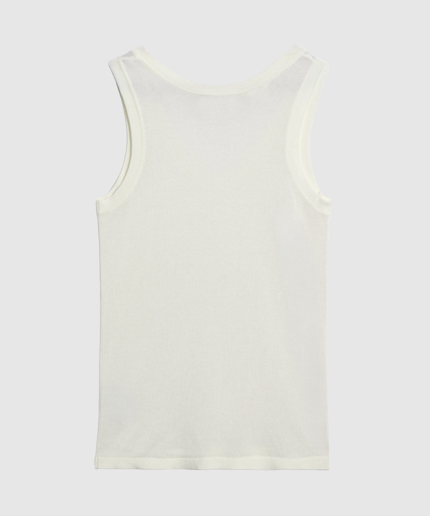 Camiseta De Tiras Anchas Y Cuello U Mujer