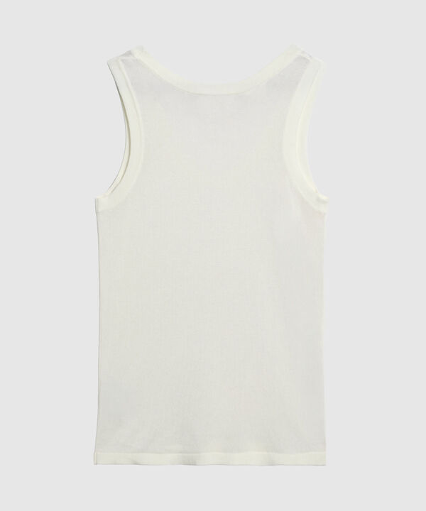 Camiseta De Tiras Anchas Y Cuello U Mujer