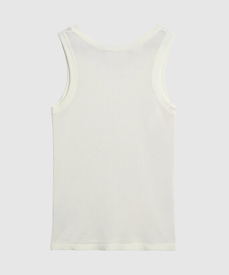 Camiseta De Tiras Anchas Y Cuello U Mujer