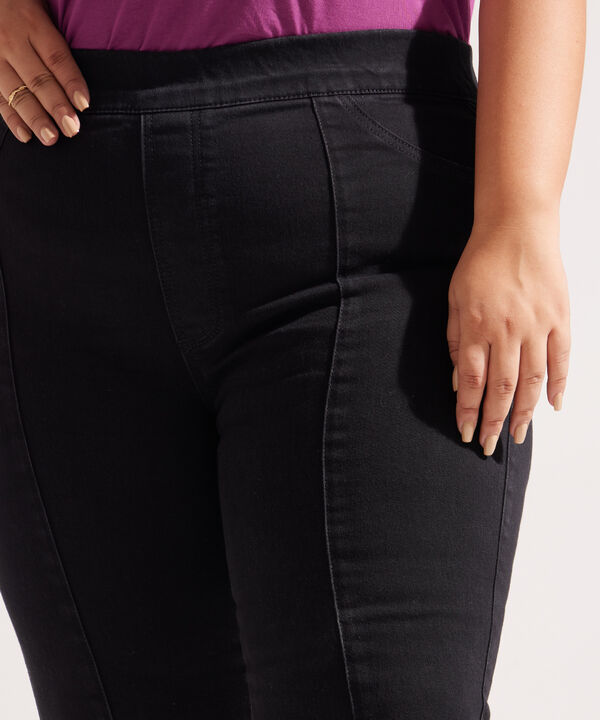 Jegging Tiro Alto Tono Negro image number null