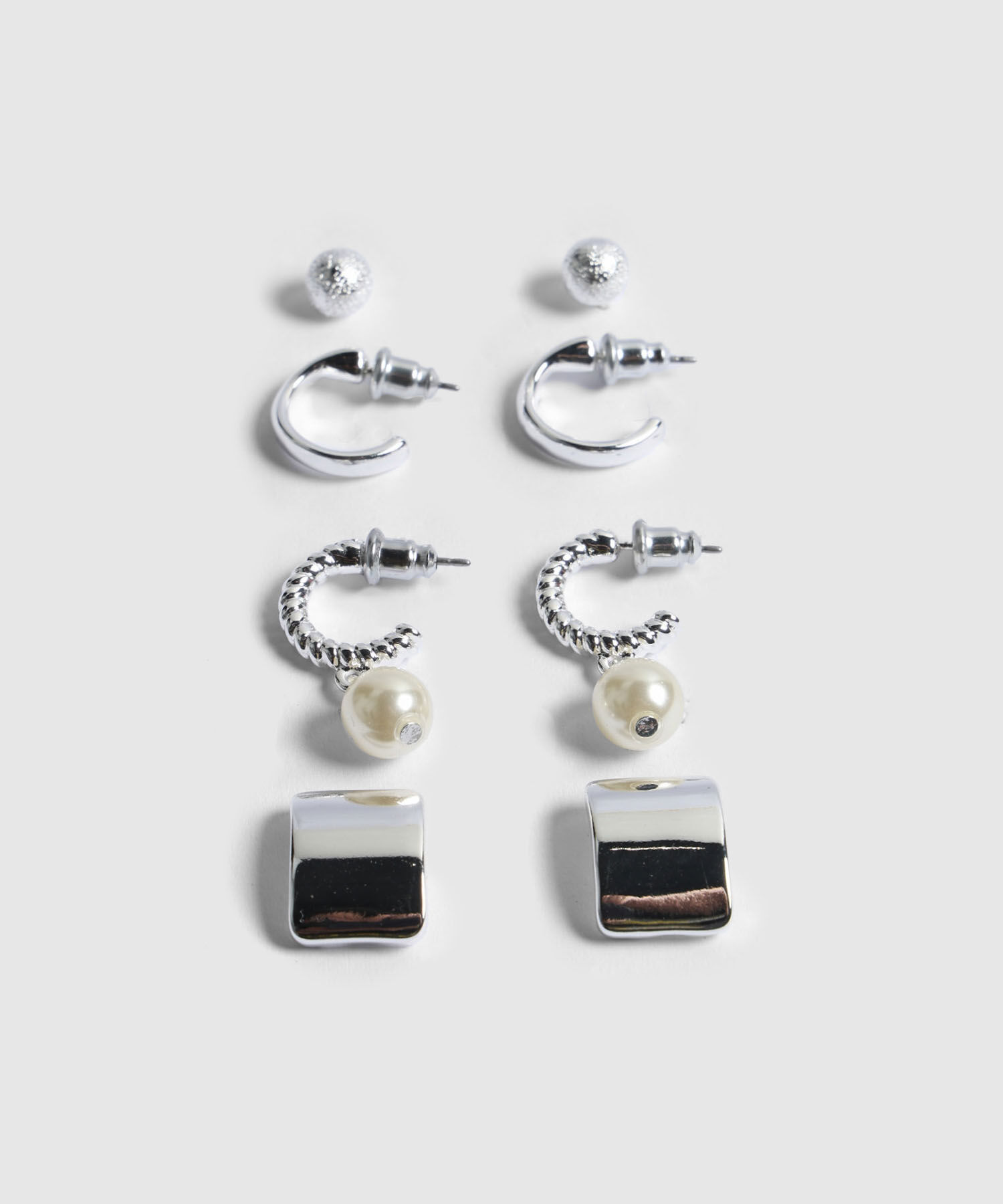Aretes Plateados
